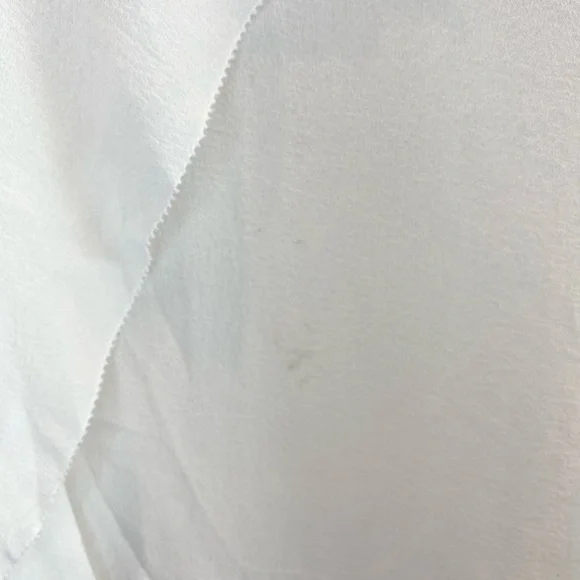Aritzia Babaton Women's Semi-sheer chiffon blouse Cream White 100% Silk Sheer S - Picture 5 of 14